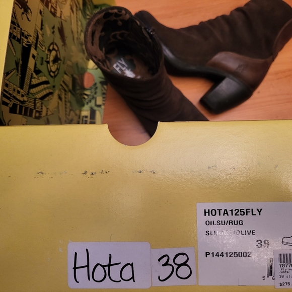 Fly London. Hota ankle boot. Olive Sludge. Women's 38 - Picture 8 of 8